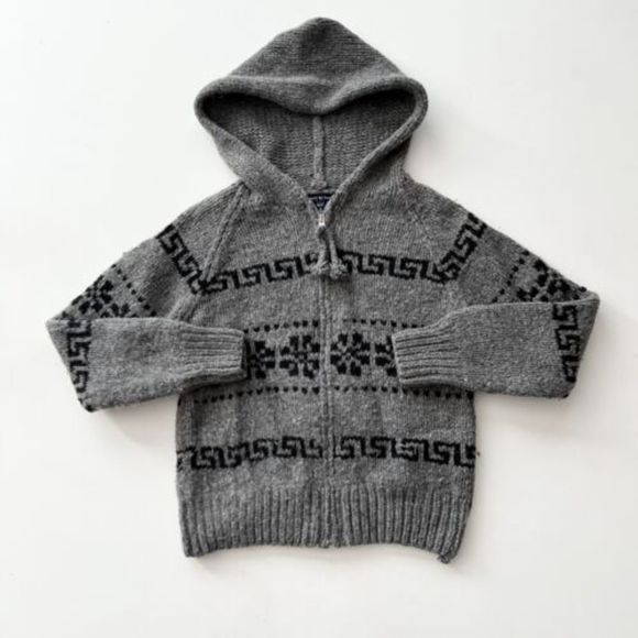 GAP Sweaters - Vintage GAP Hand Knit Cowichan Full Zip Cardigan Sweater Size Medium 90s